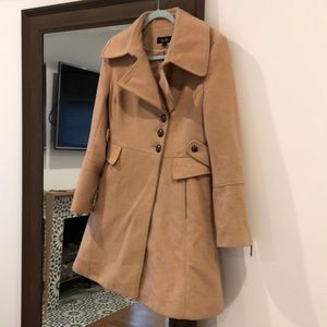 Nicole Miller classic camel coat